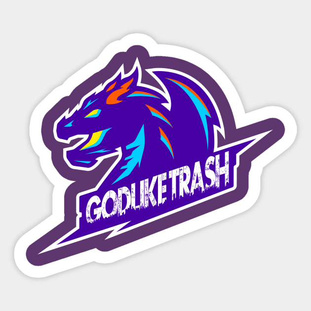 SUPPORT MY LOGO AND DESIGN ;) Sticker by GodlikeTrash